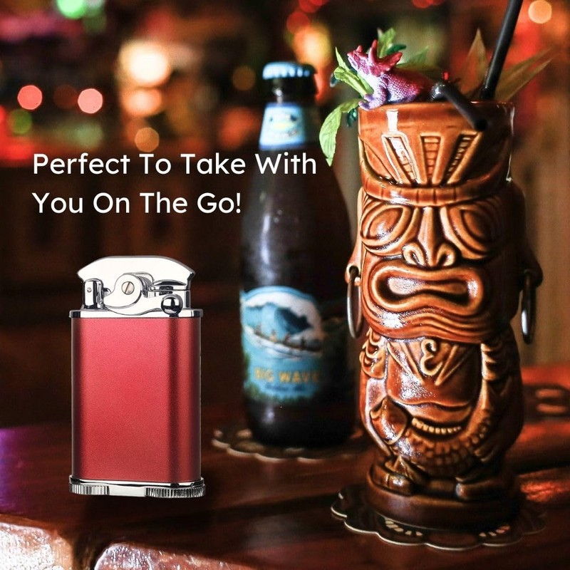 Visol Retro Butane Torch Lighter Triple Flame Refillable Gas Lighter,