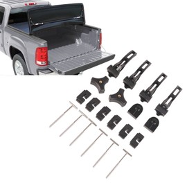 Universal Replacement and Accessories Part Kit,Aluminium Rear Front Clamp with T-Bolts Fit for Hard Tri Fold Tonneau Cover