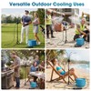 MQHUAYU 5.3FT Standing Misters for Outside Patio,Portable Misting Cooling System