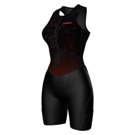 Sparx Sports Sparx Women Triathlon Suit Tri Short Racing Cycling Swim Run, Black Skin, X-Large