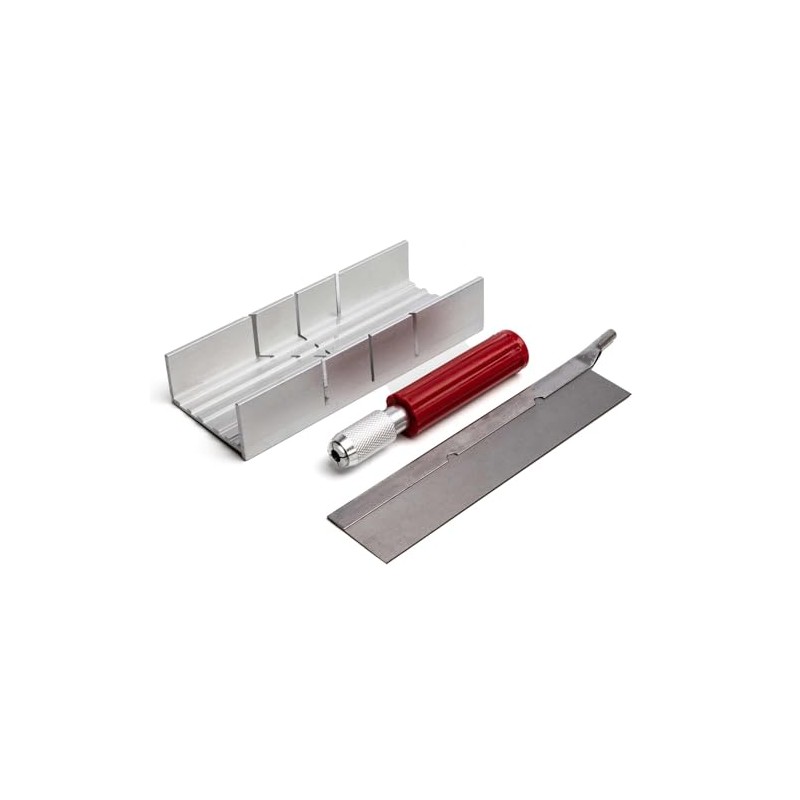 SMB Precision Metal Mitre Box With Razor Saw (1/4/10/25/100) (4)