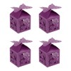 PATIKIL 2"x2"x3.1" Favor Boxes, 25 Pack Paper Laser Cut Candy