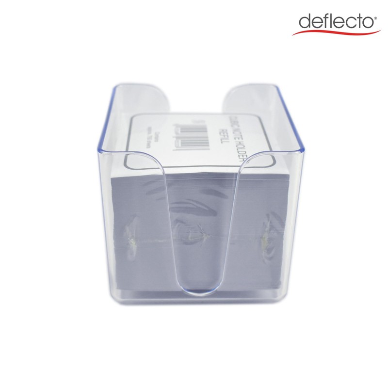 Deflecto Desk Notes Cube - Crystal Clear - Desktop Memo