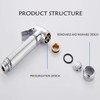 HOYOJU Solid Brass Handheld Bidet Sprayer Toilet-Adjustable Water Pressure Control