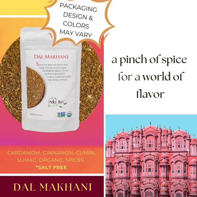 Spice Hut - Dal Makhani Lentil Seasoning Organic, Salt-Free, Indian