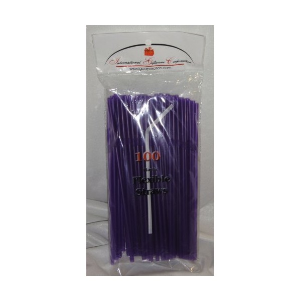 IGC 200 Straws - Flex/Flexible Drinking Straws - Luau -