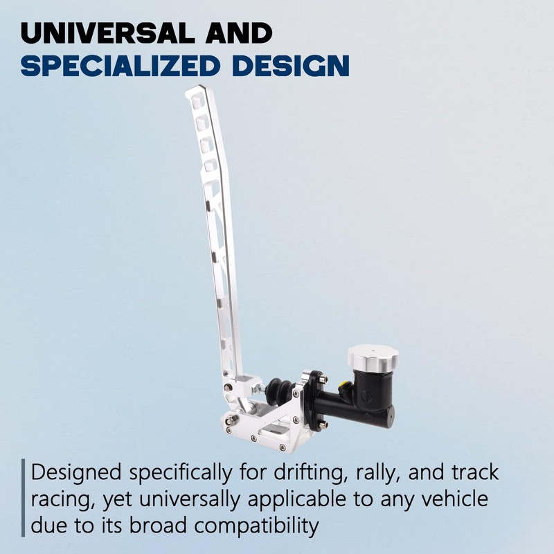 anwenchapey Drift Hydro E-Brake Racing Hydraulic Handbrake Long Arm Silver