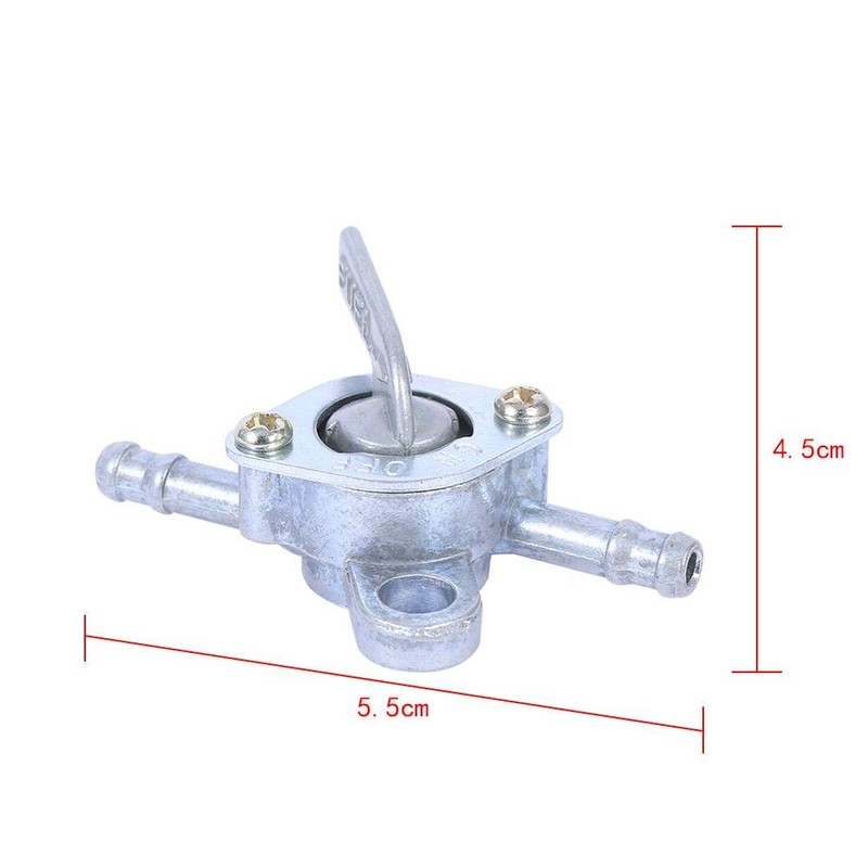 Aluminium Inline Fuel Tap Valve, 2.17in Length for Motorcycle ATV