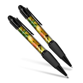 Destination Vinyl ltd Beautiful and comfortable Set of 2 Matching Pens - Pear Fruit Food Healthy Living #15538