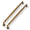 CABDM 5 Pack 12 Inch(305mm) Antique Brass Cabinet Pulls Solid