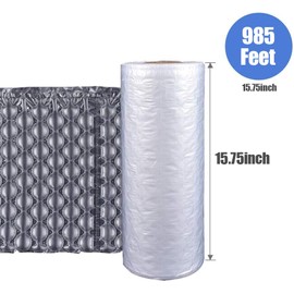 Anbt Air Cushion Film, 985Ft Air Bubble Bags Packing Roll,15.8" x 12.6" (400mm x 320mm) Compatible with Air Cushion Machine