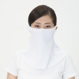 Carelance 8423 UPF 50+ UV Protection Neck & Face Cover, White