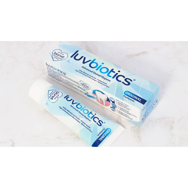 Luv Biotics Original Toothpaste with Probiotics, Xylitol & Aloe Vera