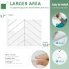 STICKGOO 10 Sheets Thicker Herringbone Peel and Stick Backsplash, 12.6”×9.7”