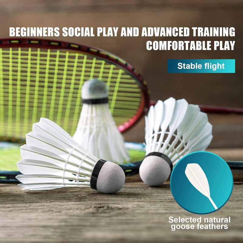 SPPHONEIX 3/6-Pack Mixed Badminton Shuttlecocks – Durable Birdies for Training