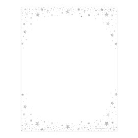 Modern Starry Delight Letterhead / 40 Sheets / 8.5" x 11" Twinkle Star Themed Paper/Gender Neutral Baby Shower Event All Occasion Decorative Stationery