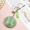 Rhinestone Baseball Keychain for Women and Men,Bling Sport Ball Keyring