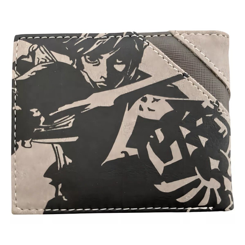AW Cartera Billetera Hombre Zelda Leyenda Legend Color Verde Oscuro