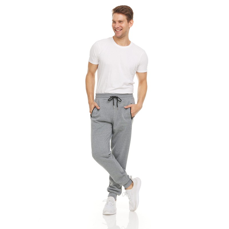 PURE CHAMP Mens 3 Pack Fleece Active Athletic Workout Jogger