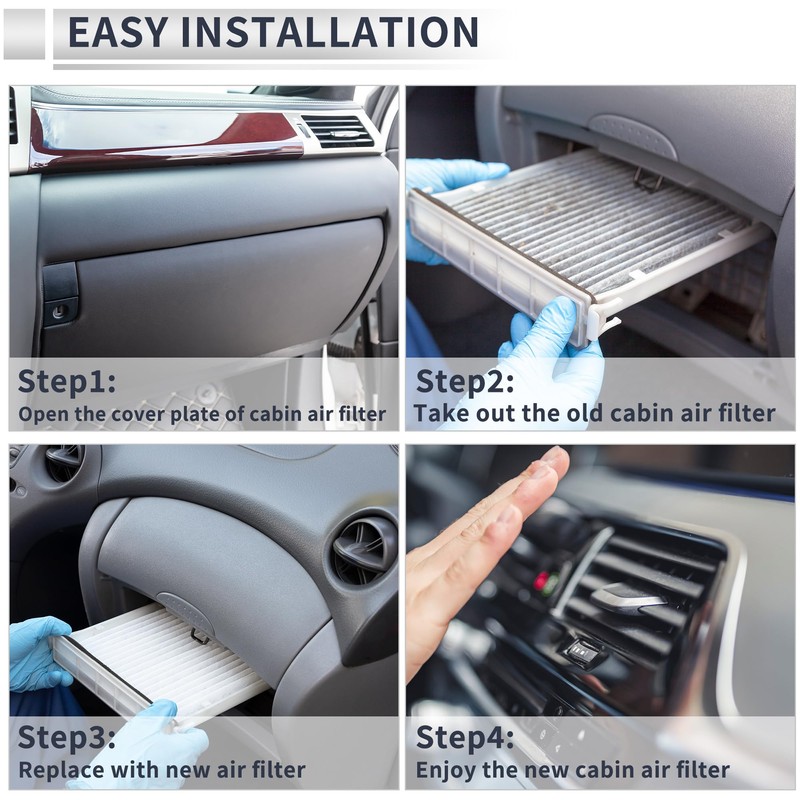 RATCHROLL Engine Cabin Air Filter Combo Set Filter Kit Air