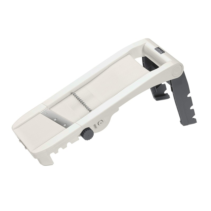 Lurch 10214 Variohobel für Gemüse aus Kunststoff, Iron Grey/Weiß, 9