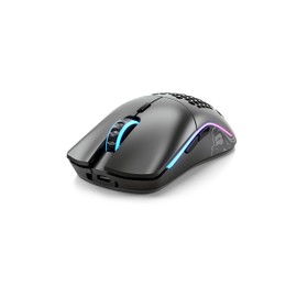 Glorious Gaming Model O- (Minus) Wireless Gaming Mouse - 65g Superlight Honeycomb Design, RGB, Ambidextrous, Lag Free 2.4GHz Wireless, Up to 71 Hours Battery - Matte Black (RENEWED)