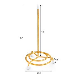 New Star Foodservice 23770 Brass Plated Check Spindle Holder for Receipts, 6.5-Inch, Gold