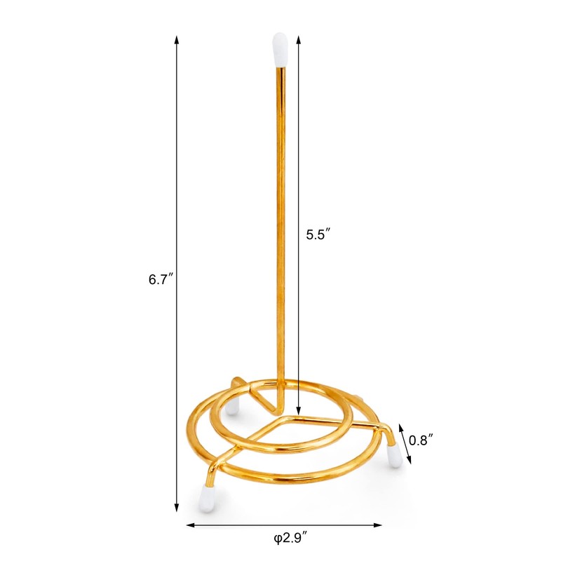 New Star Foodservice 23770 Brass Plated Check Spindle Holder for