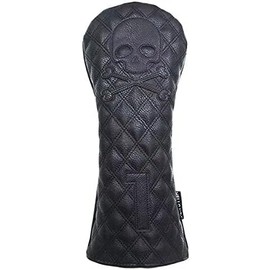 Golf Headcover, Driver Cover, For Wood, FW Cover, Utility UT Cover, Skull Diamond, Conversion Doug Included (Black Diamond, Driver Single Item)