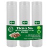 3 Rollos Sellado Alto Vacío [25x500cm] BPA FREE - Bolsas