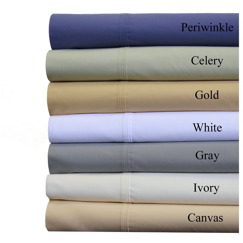 Royal Hotel Abripedic Crispy Percale Sheets, 300-Thread-Count, 4PC Solid Sheet