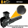KUAFU 2" Folding Hitch Adapter Compatible with 2 Inch Trailer