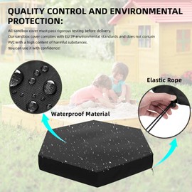 MRWIZMS Children's Sandpit Cover, Tarpaulin, Sandpit Cover, 420D Oxford Cloth, Children's Sandpit Protection, Outdoor Garden, Children's Sandpit Protection, Casual (180 x 150 cm)