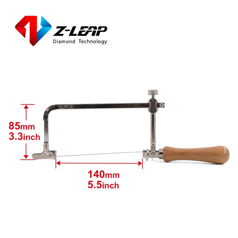 Z-LEAP 1PC Wire Saw Frame Coping Saw Steel Frame with