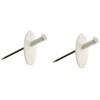aiwa Push Hooks White Pack of 2 AP – 2003