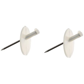 aiwa Push Hooks White Pack of 2 AP – 2003 W
