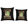 My Favorite Vitamin Coffee Lover Espresso Throw Pillow
