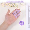 Pack of 10 Small Flower Hair Clips White Flowers Hair