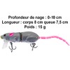 Articulated Mouse Lure 8 cm 15 g - Rat Pike