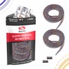 SULPO Elastic rubber laces without ties, flat, with screw closure,
