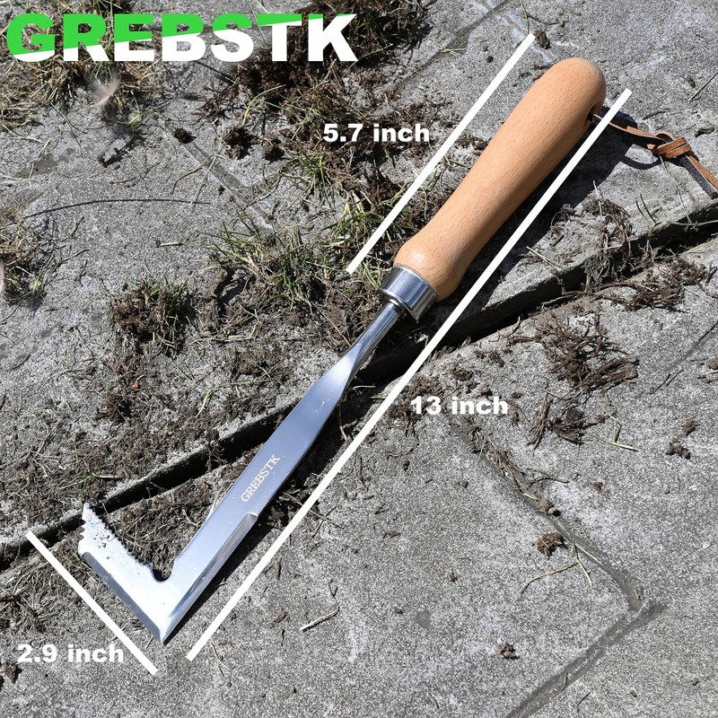 GREBSTK Crack Weeder Crevice Weeding Tool Manual Weeder Beech Handle