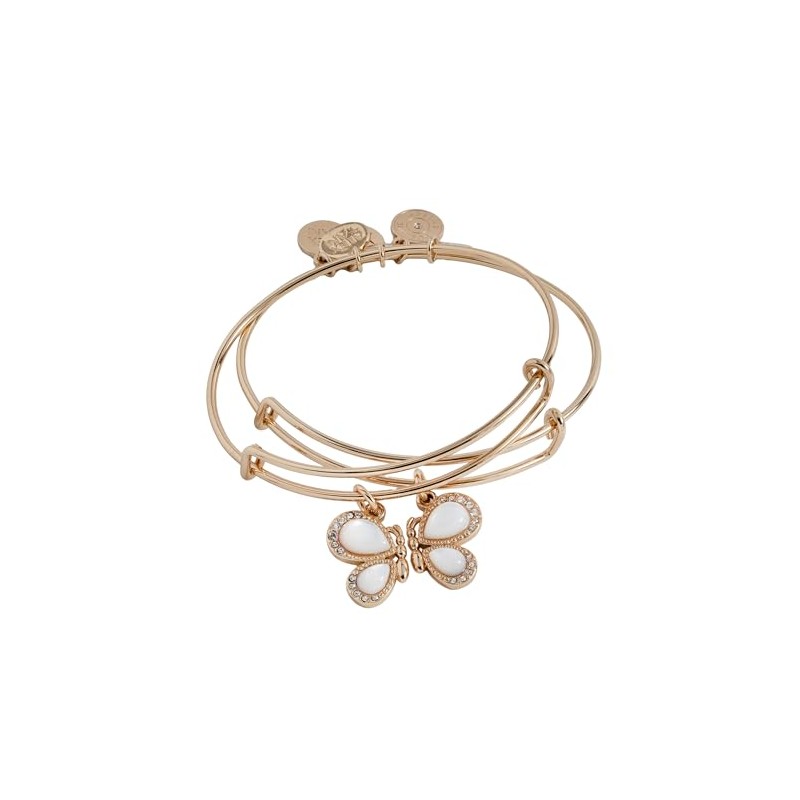 Alex and Ani Perfect Pairs- Butterfly Wings Bangle Set of