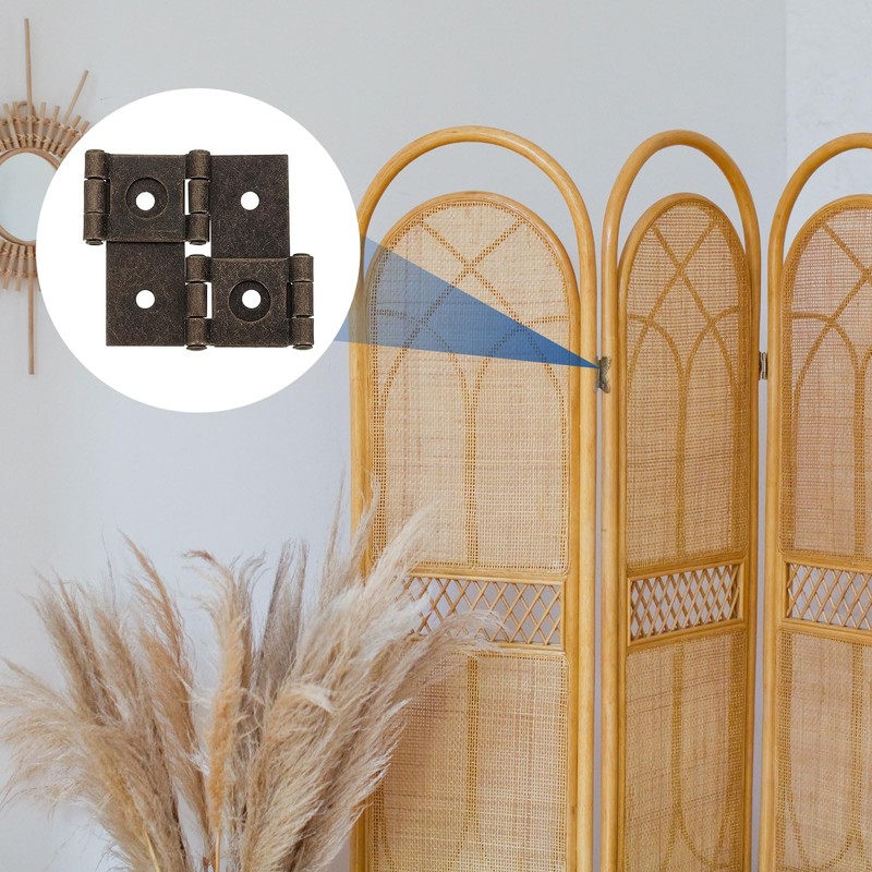 sourcing map Double Acting Hinges Folding Screen, 10Pcs 2.13" Double