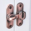 INIRET Barn Door Latches,90/180 Degree Gate Lock,Flip Gate Latches Hardware,Zinc