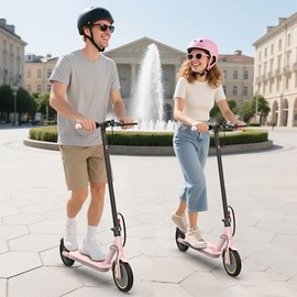 Electric Scooter, 500/350W Motor & 10"/8.5" Solid Tires, Up to 22/19 MPH & 25/15 Miles Rang, Foldable Commuter E Scooter for Adults & Teens
