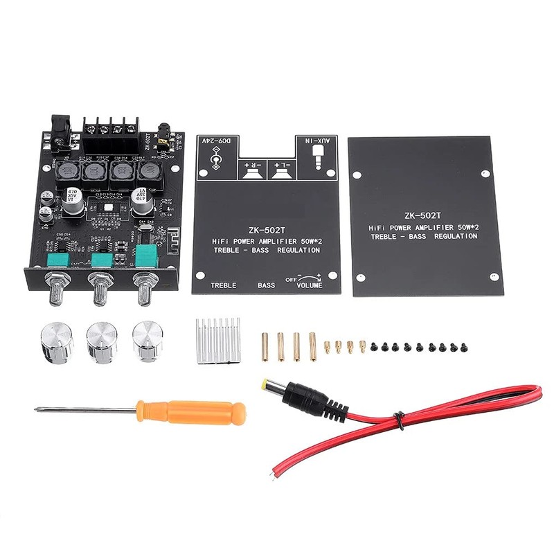 DollaTek TPA3116D2 2*50W Bass AMP Bluetooth 5.0 Subwoofer Amplifier Board