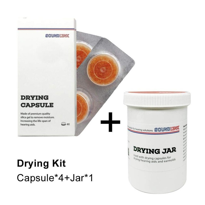 Hearing Aids Drying Kit Drying Jar Drying Dehumidifier Dryer (Two