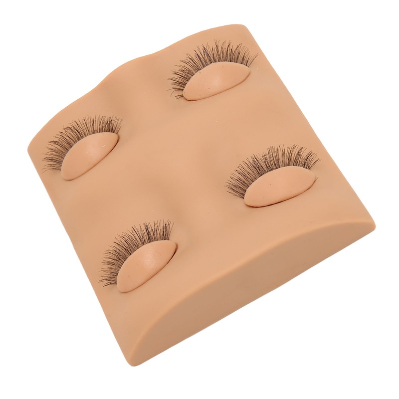 Lash Mannequin Head 2 Pairs Removable Replacement Eyes 3D Simulation