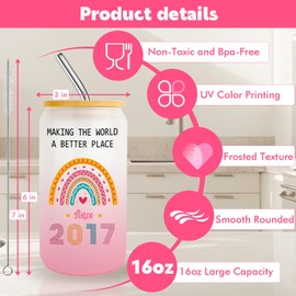 Zyphoria 8 Year Old Girl Gift,8th Birthday Gifts for Girls 2025,Happy 8th Birthday Cups with Lids and Straws Gift Ideas,Fashion Gifts for Her,Thoughtful Presents for 8 Year Old Daughter,Niece,Sister