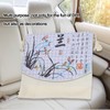 Throw Pillow Embroidery Kit Multi Purpose Comfortable Soft Clivia Pattern